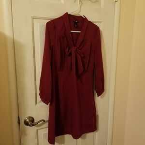 H&M MAROON DRESS